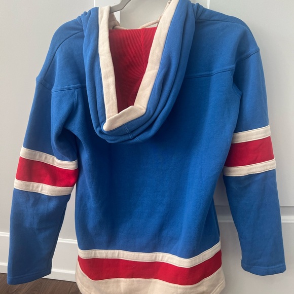 Old Time Hockey Blue and Red Women's Rangers Jersey - Picture 2 of 2